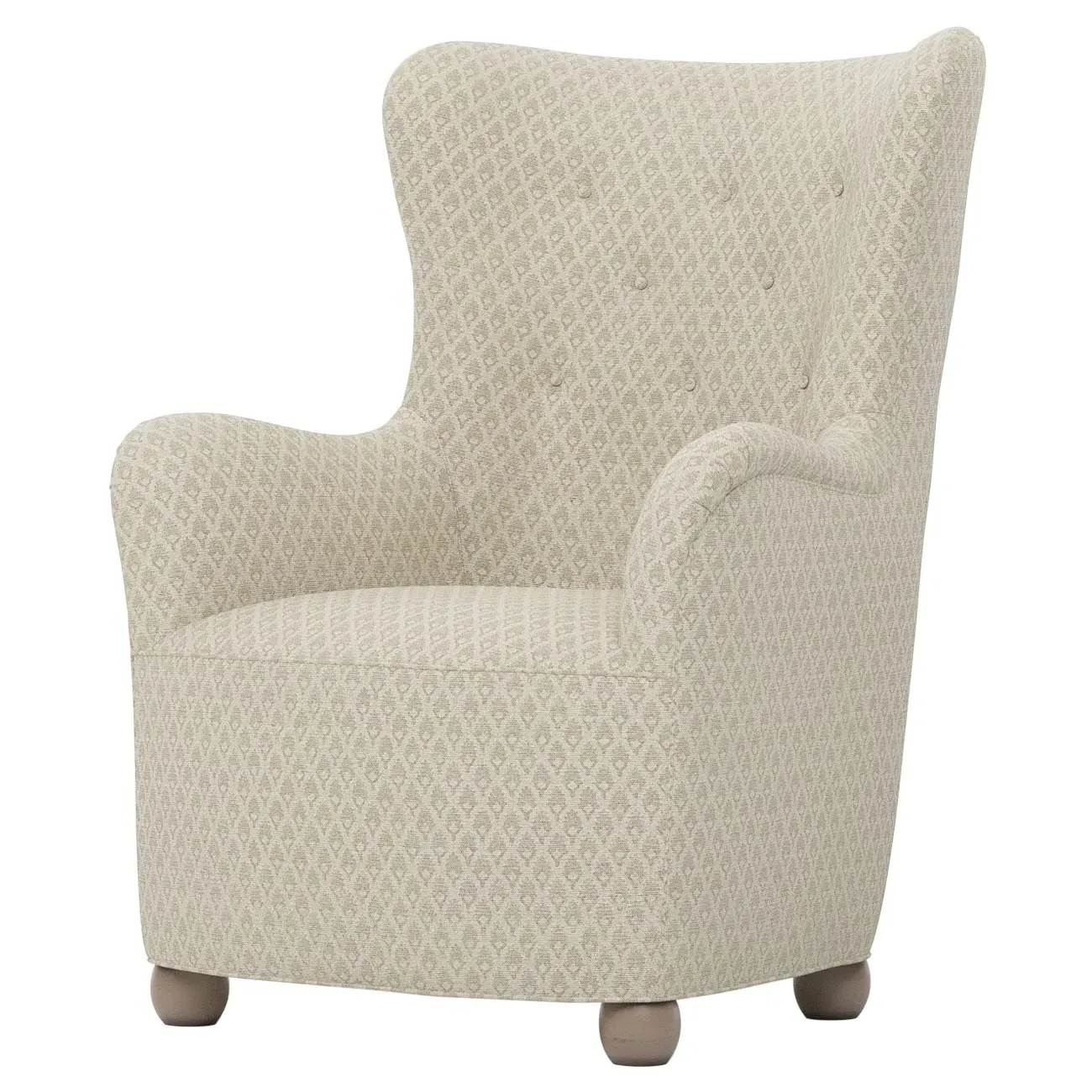 Edgar Wing Chair - Sandstone