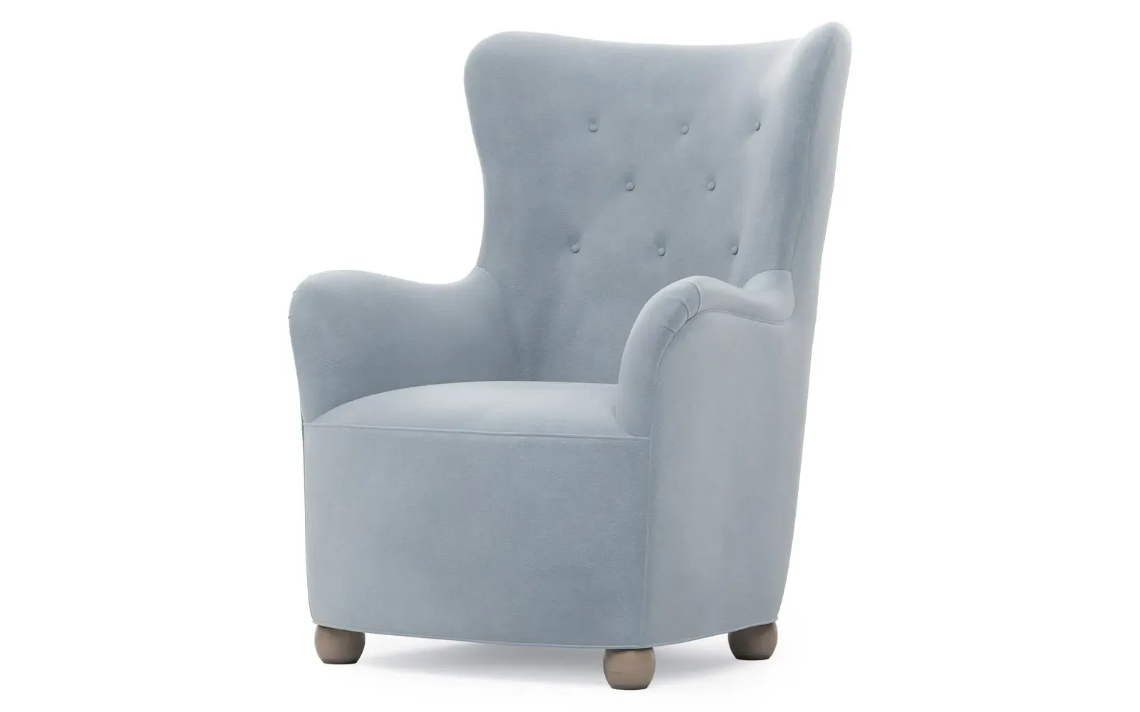 Edgar Wing Chair - Spring Sky