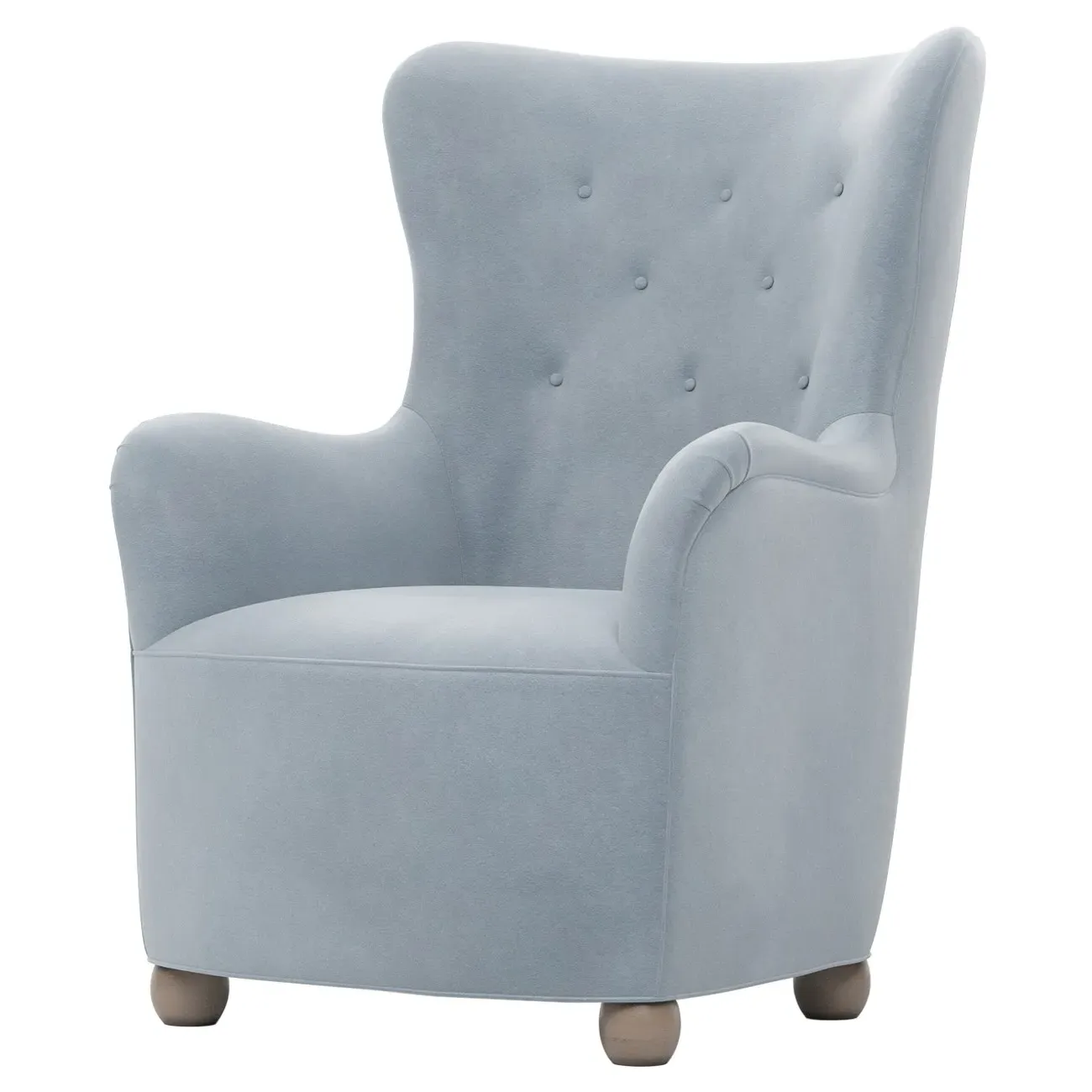 Edgar Wing Chair - Spring Sky