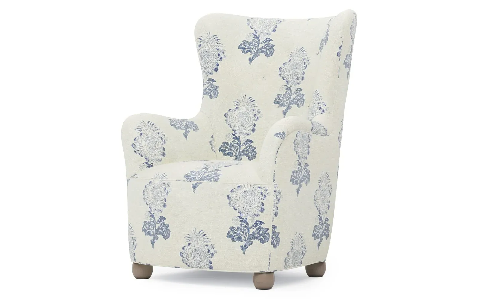 Edgar Wing Chair - Whisper Blue