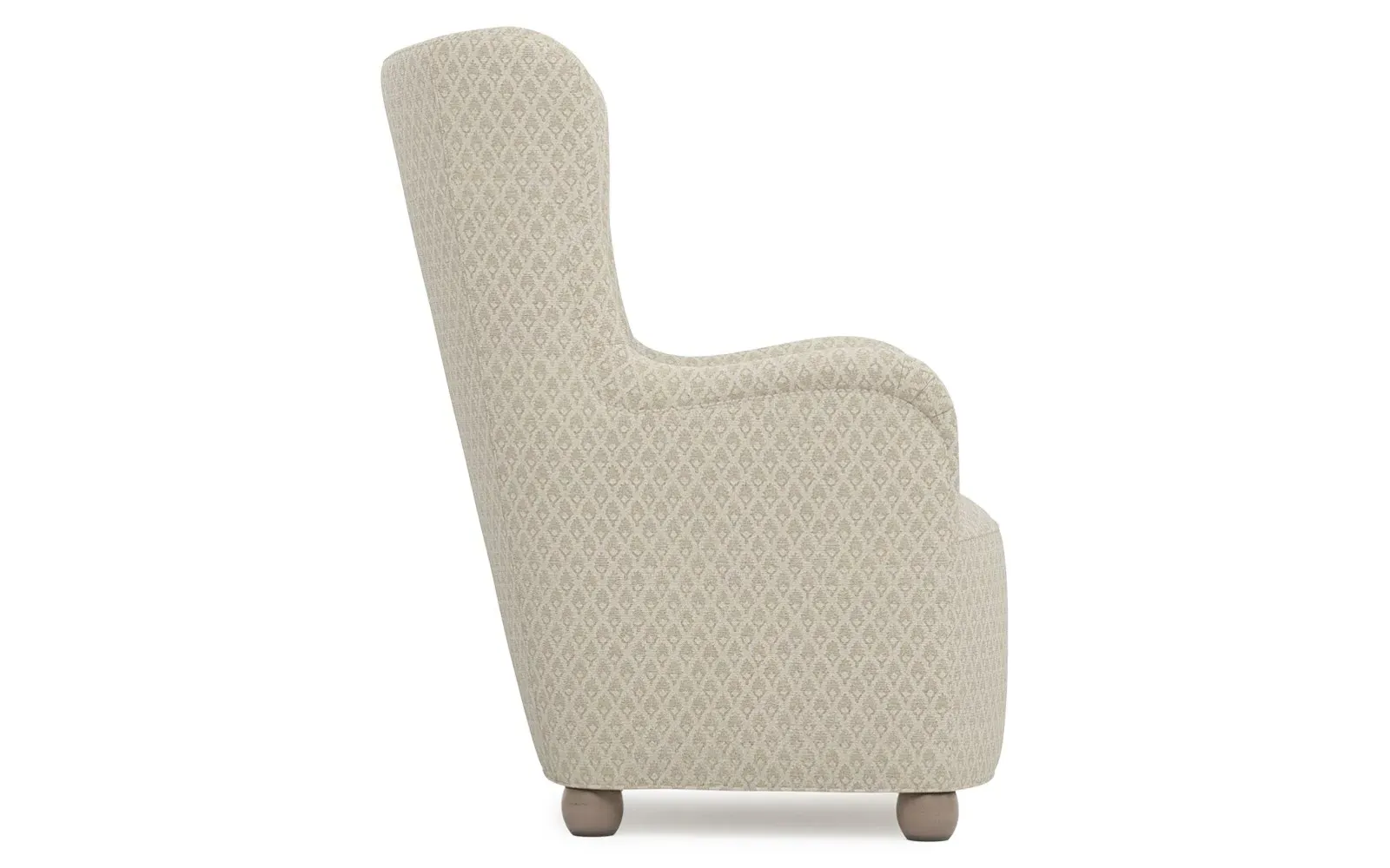 Edgar Wing Chair - White Lace
