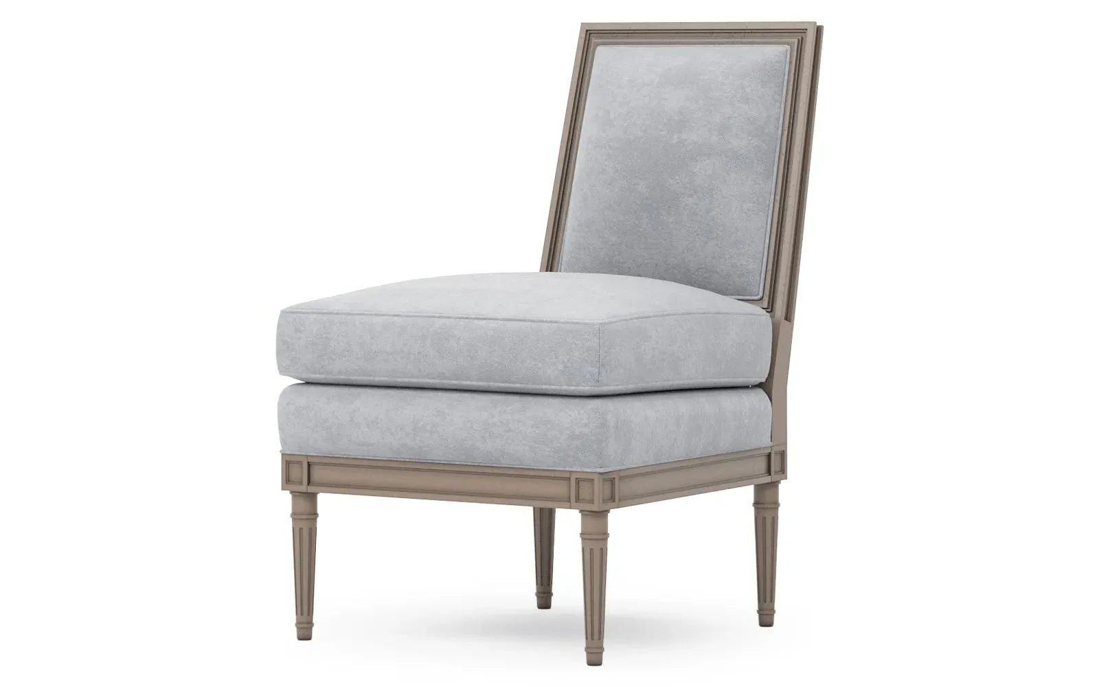 Ella Slipper Chair - Coastal Haze, Velvet