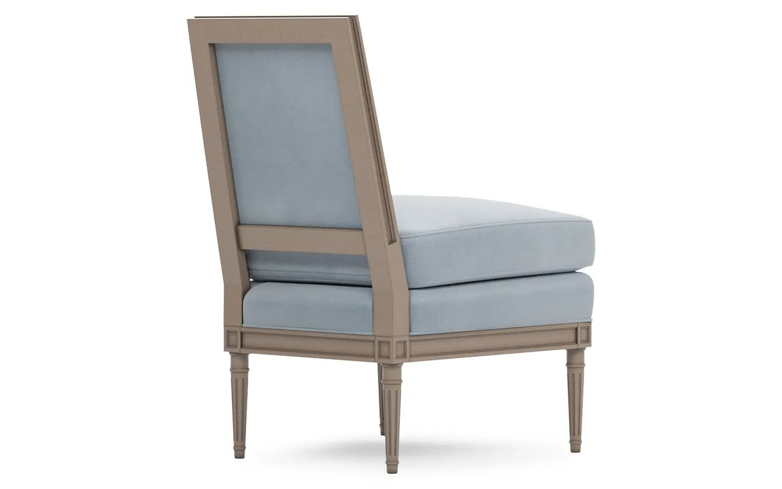 Ella Slipper Chair - Coastal Haze, Velvet