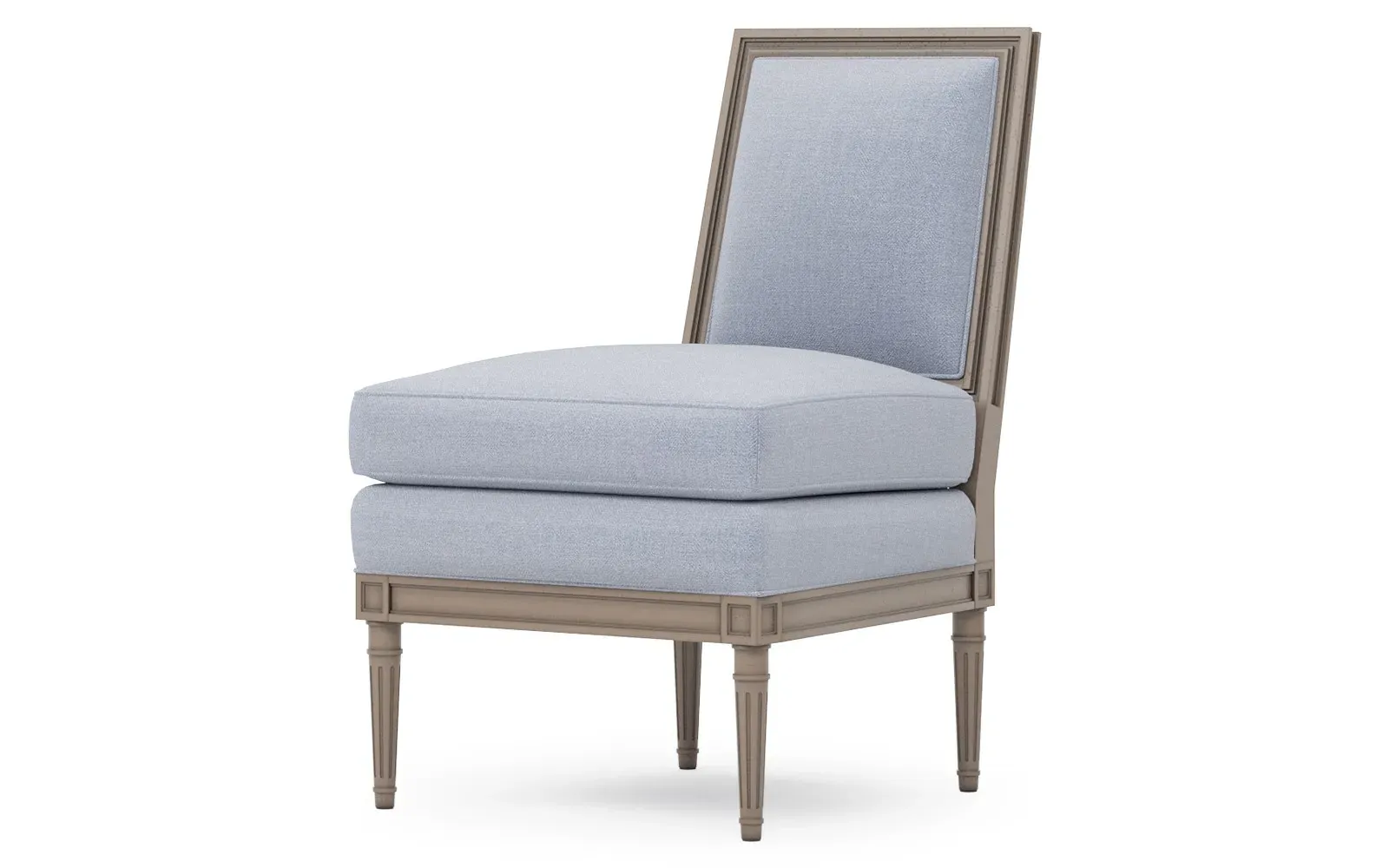 Ella Slipper Chair - Ocean Sky, Oak