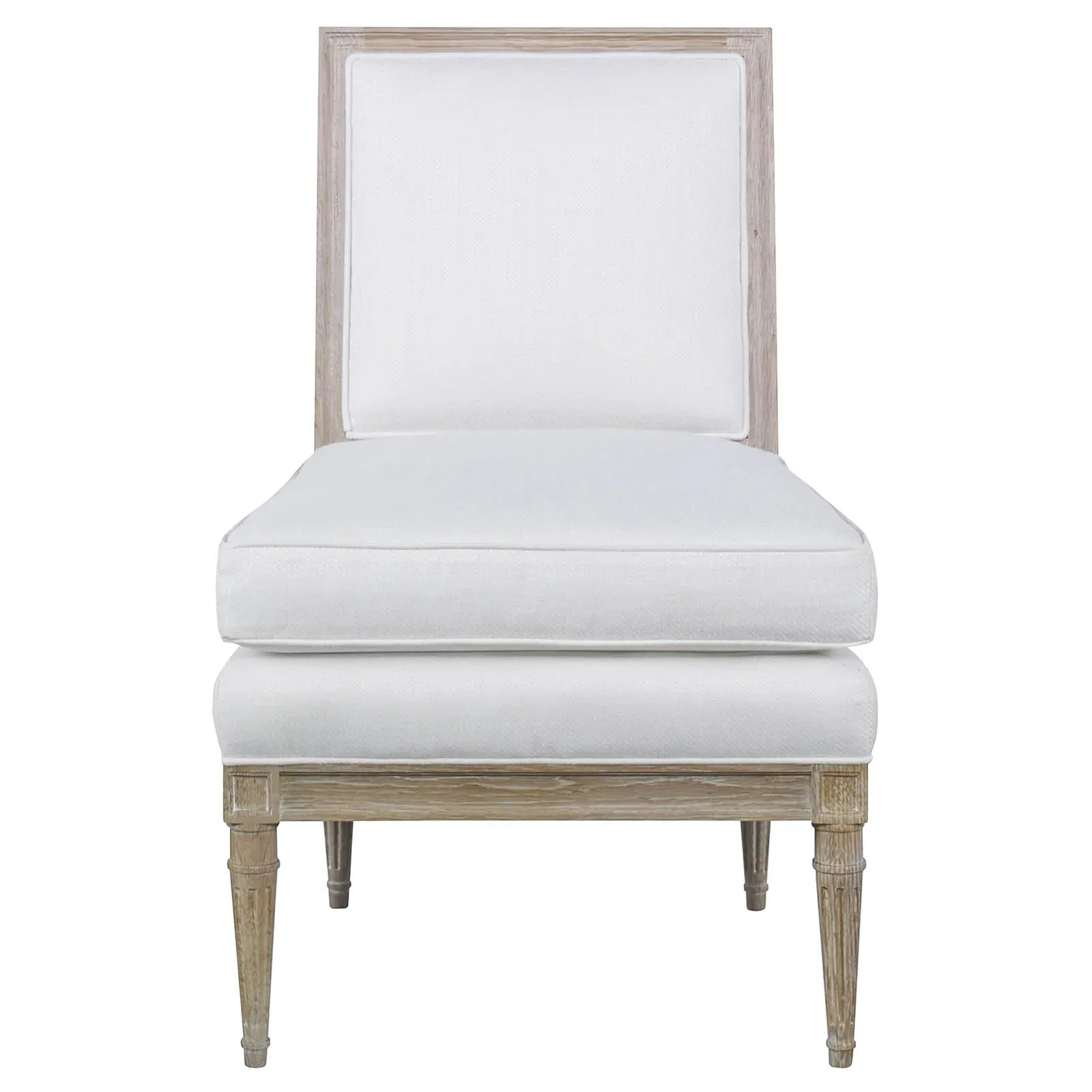 Ella Slipper Chair - White, Oak image