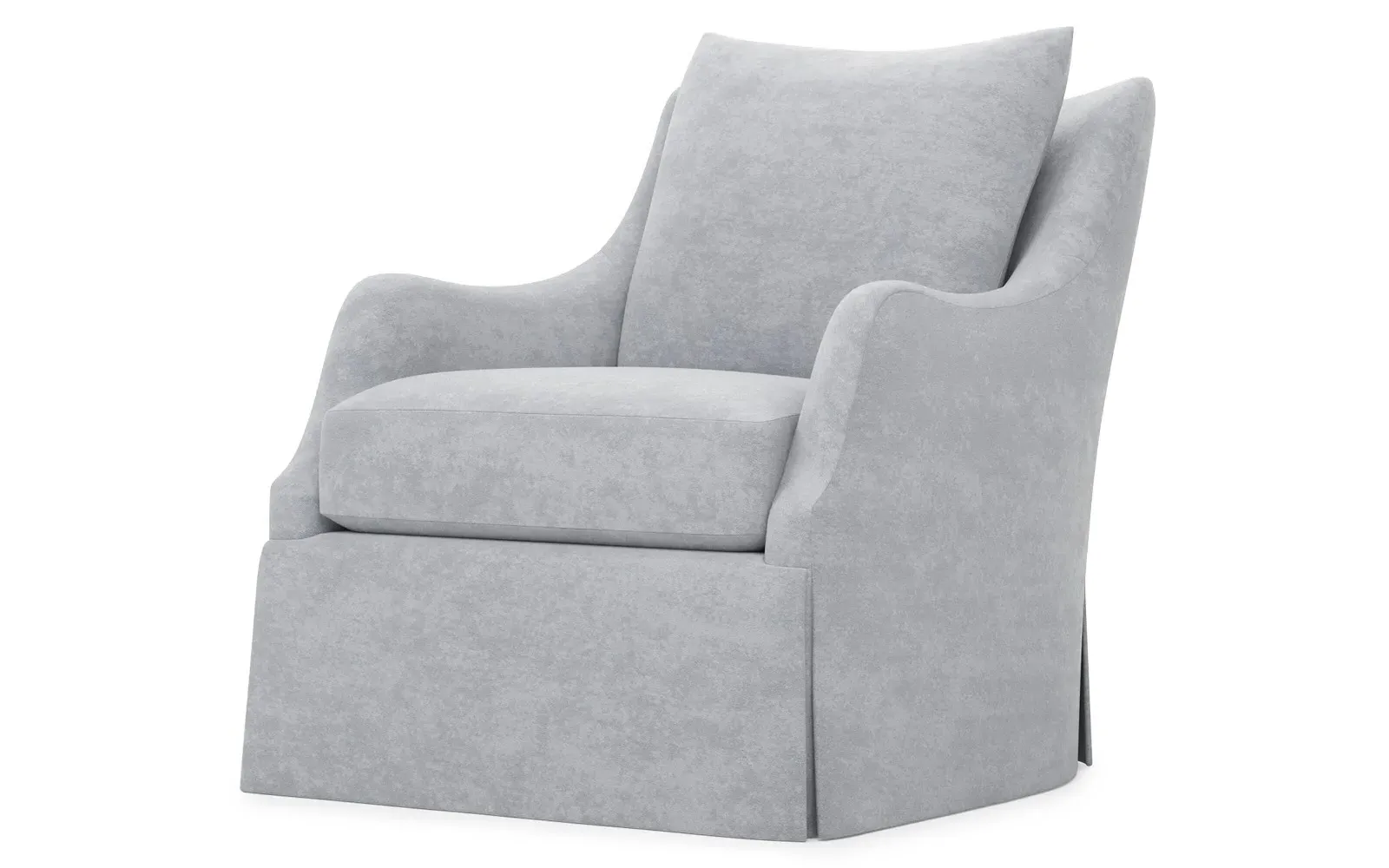 Finnigan Skirted Swivel Chair - Coastal Haze