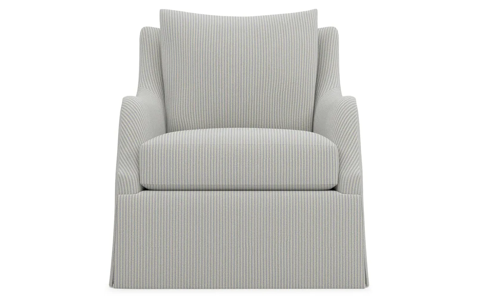 Finnigan Skirted Swivel Chair - Sandstone