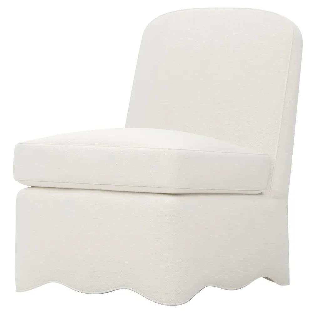 Lillian Performance Slipper Chair - White