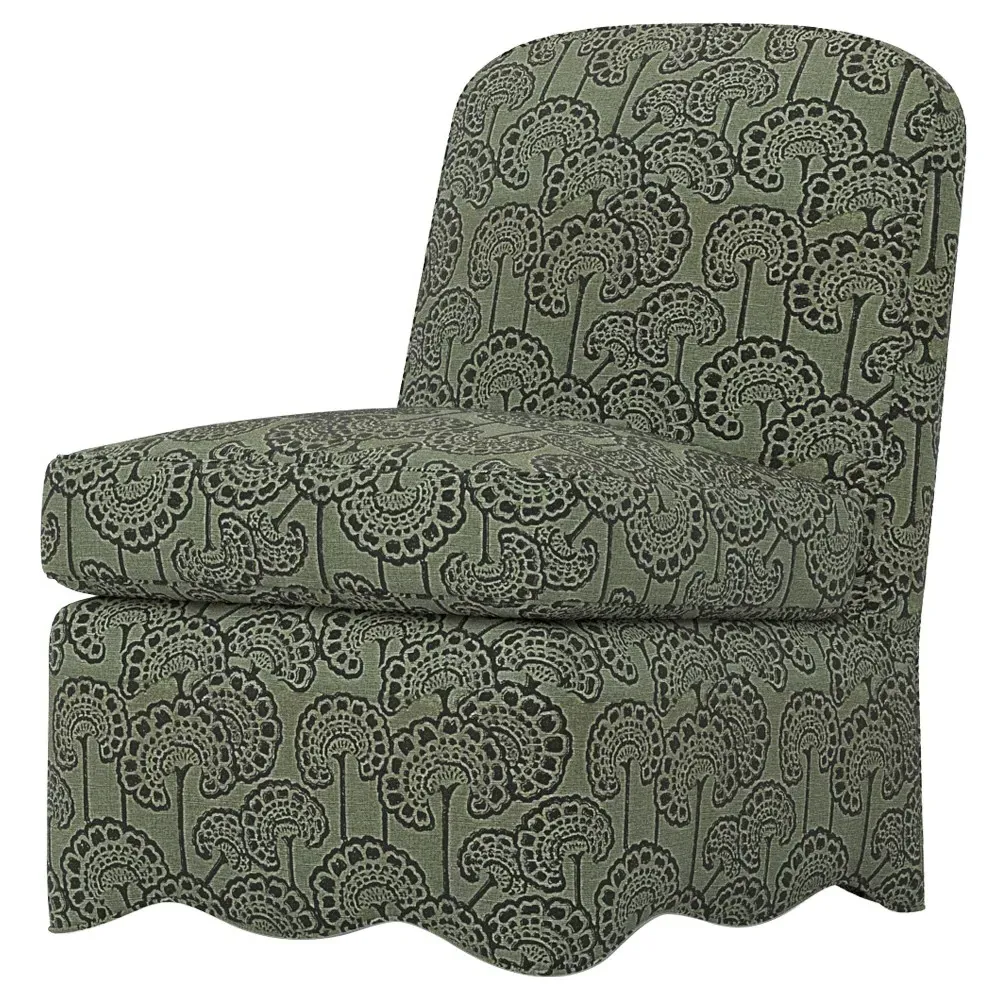 Lillian Slipper Chair - Artichoke, Linen