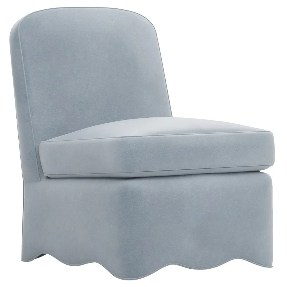 Lillian Slipper Chair - Spring Sky