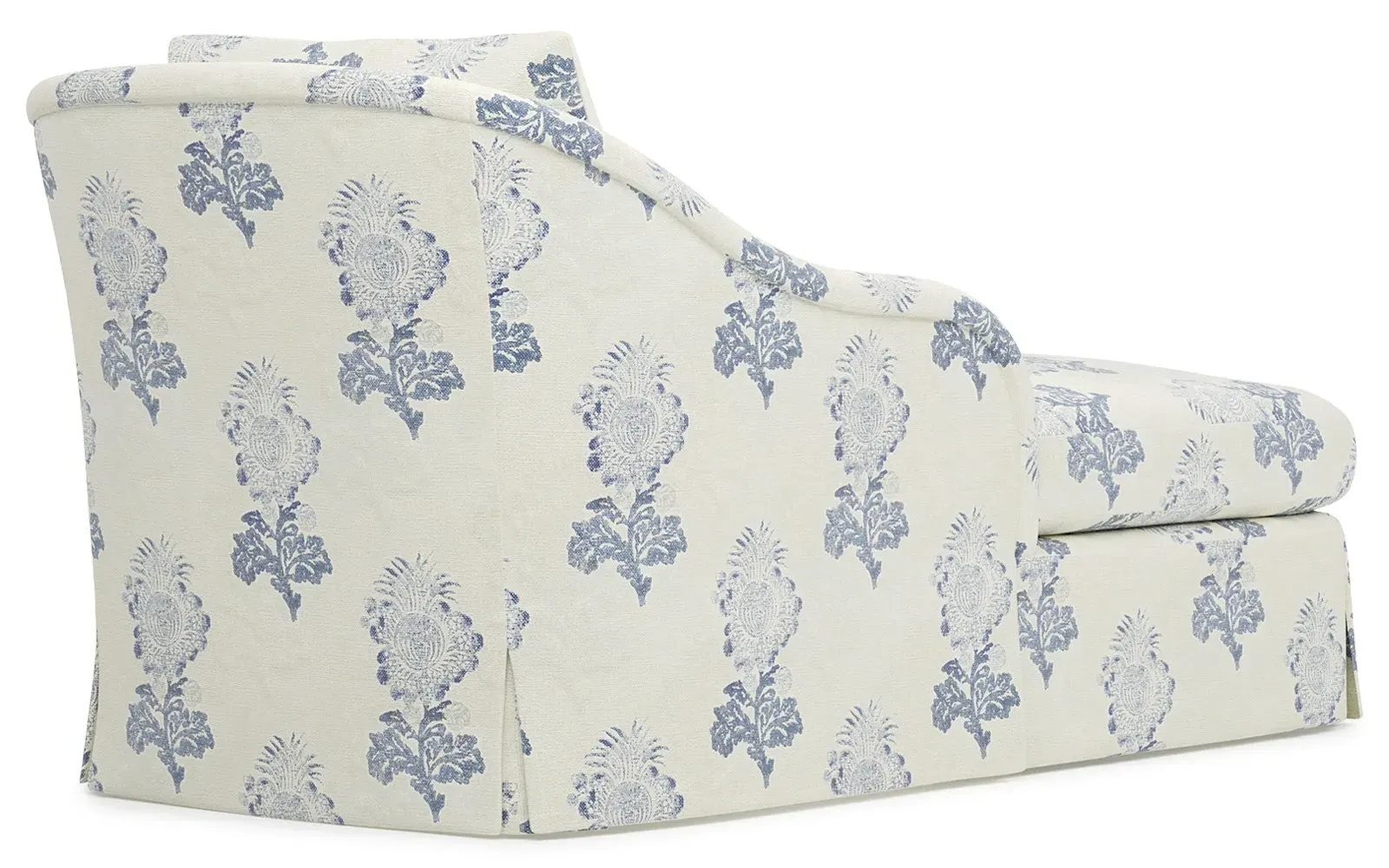 Marcel Skirted Chaise - Artichoke