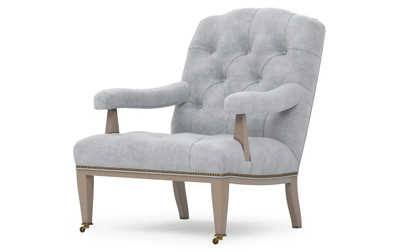 Miller Tufted Chair - Coastal Haze, Velvet