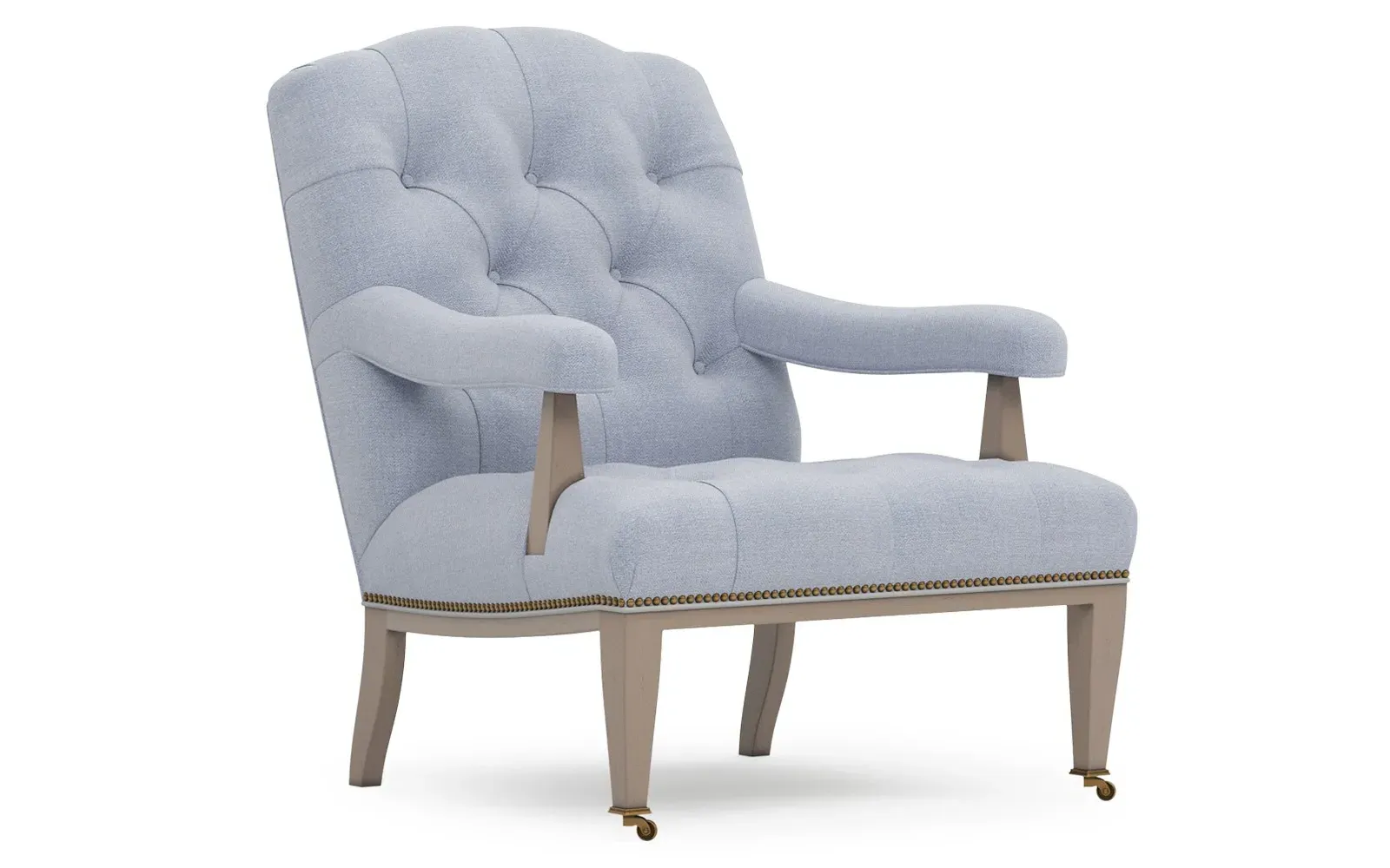 Miller Tufted Chair - Coastal Haze, Velvet