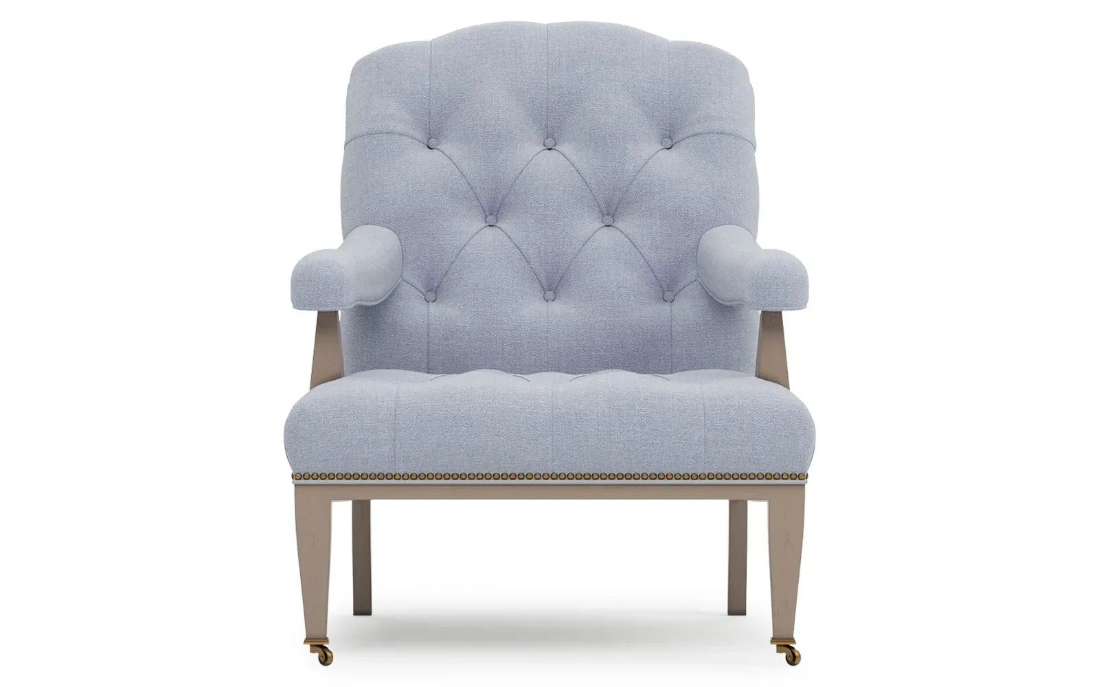 Miller Tufted Chair - Spring Sky, Velvet