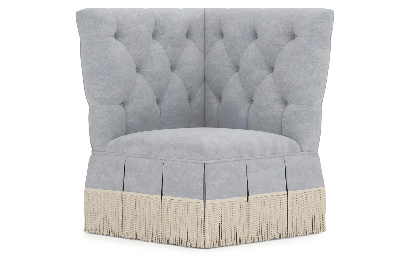 Nicolas Corner Chair - Coastal Haze, Velvet