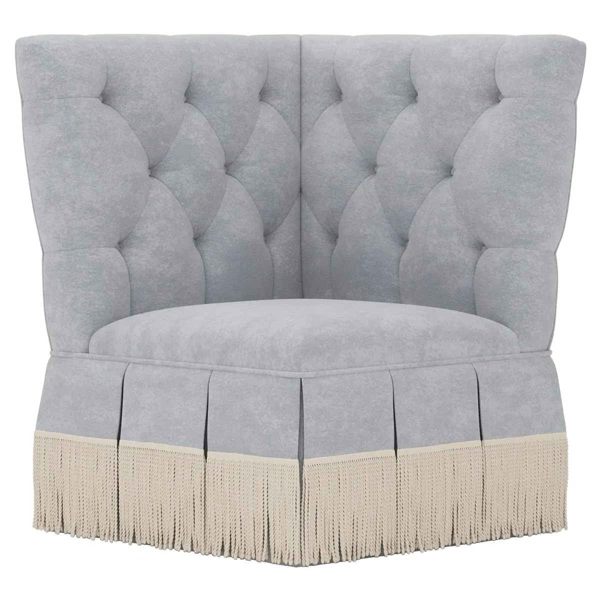Nicolas Corner Chair - Coastal Haze, Velvet image