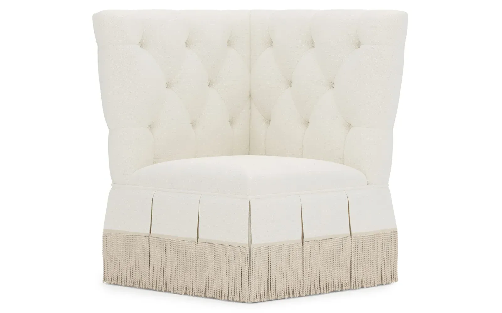 Nicolas Corner Chair - White Lace