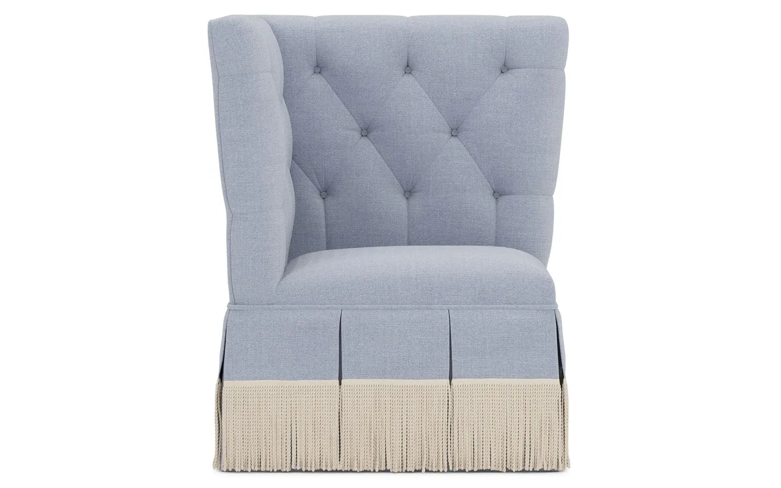 Nicolas Corner Chair - White Lace