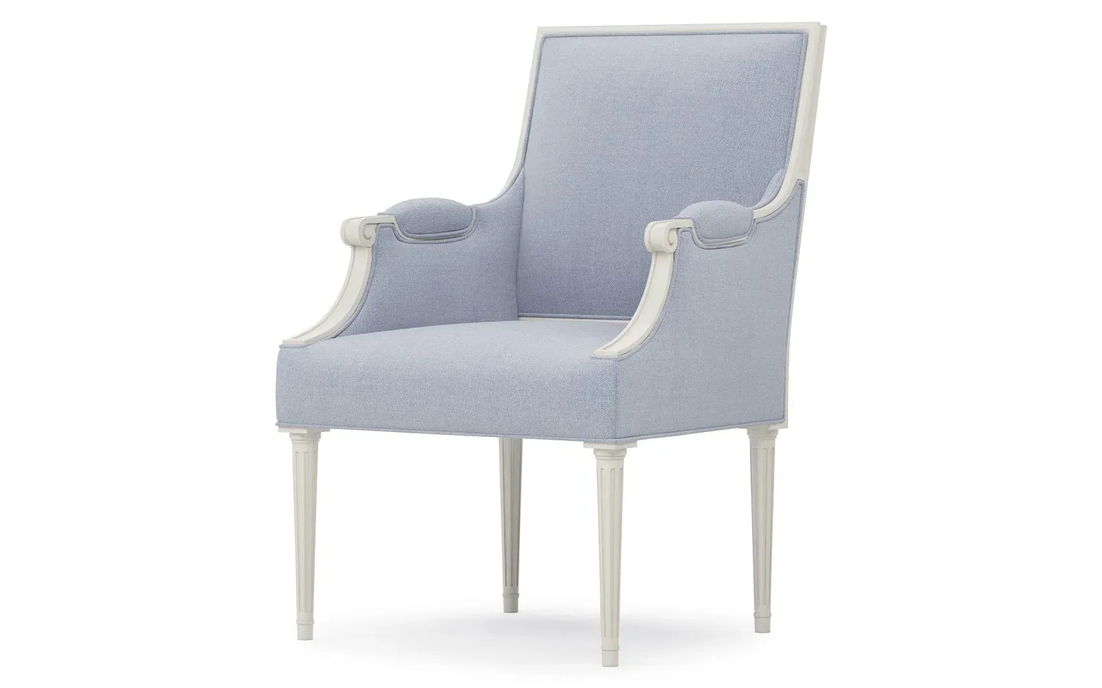 Noelle Performance Arm Chair - Ocean Sky, Oak