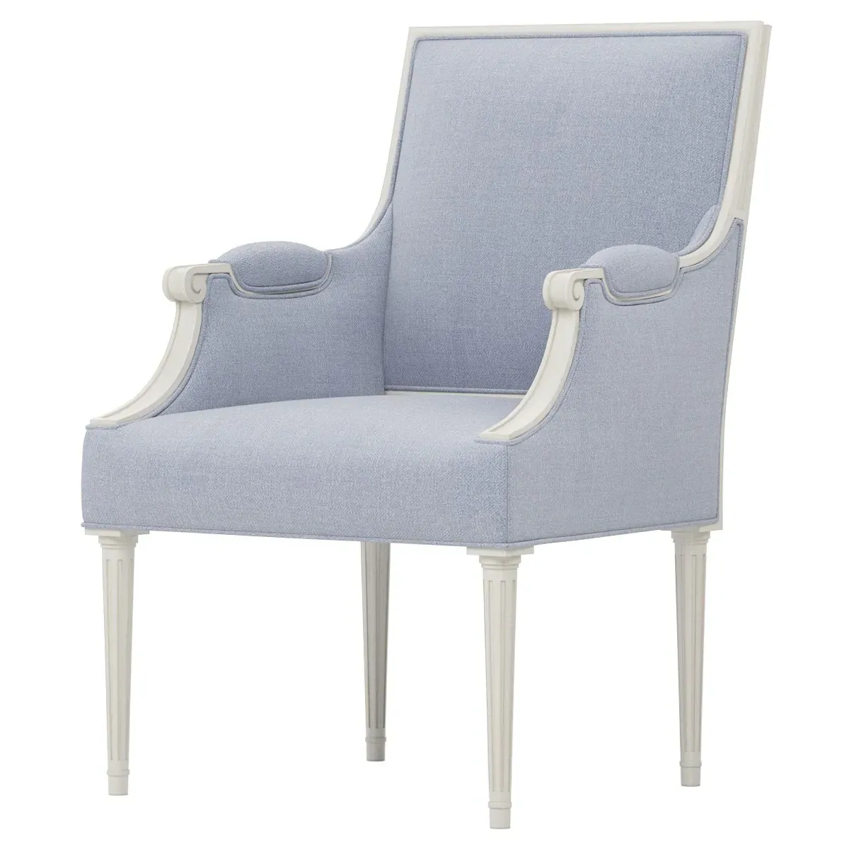 Noelle Performance Arm Chair - Ocean Sky, Oak image