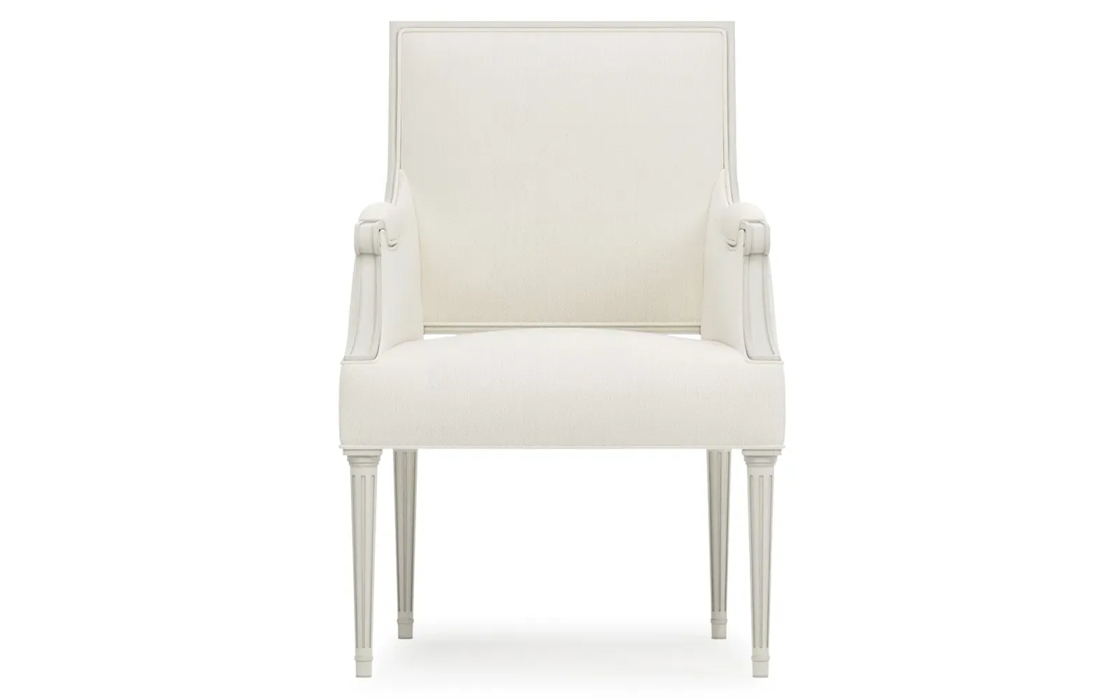Noelle Performance Arm Chair - White Lace, Oak