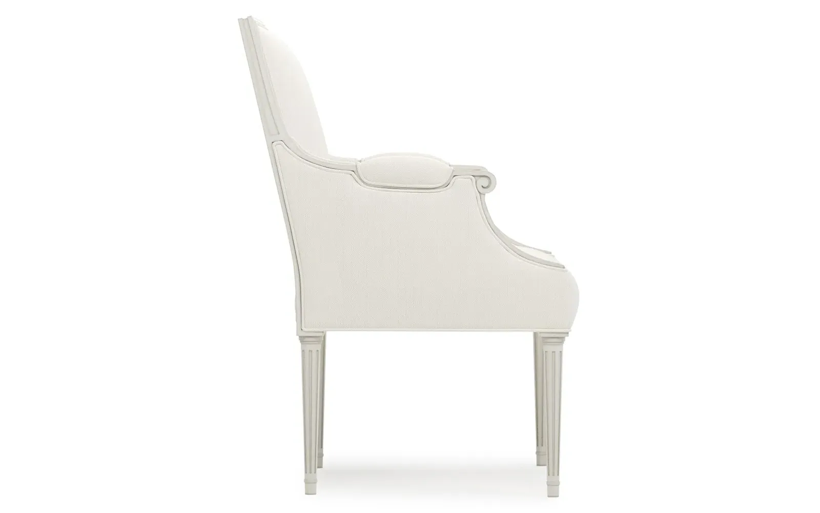 Noelle Performance Arm Chair - White Lace, Oak