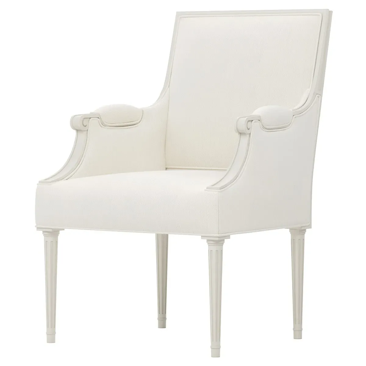 Noelle Performance Arm Chair - White Lace, Oak