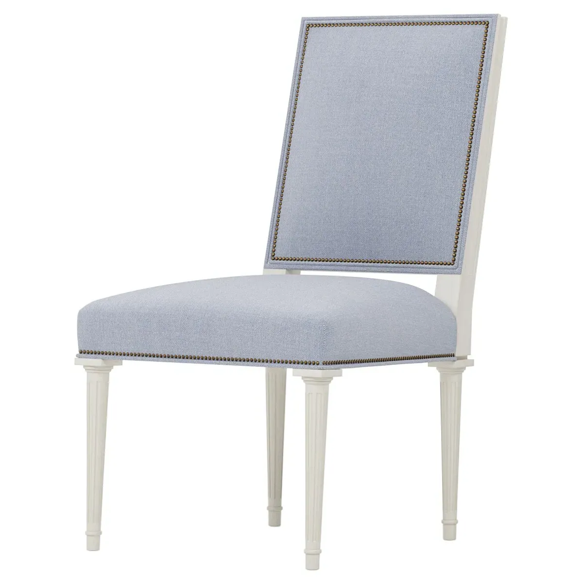 Noelle Performance Side Chair - Ocean Sky, Oak image