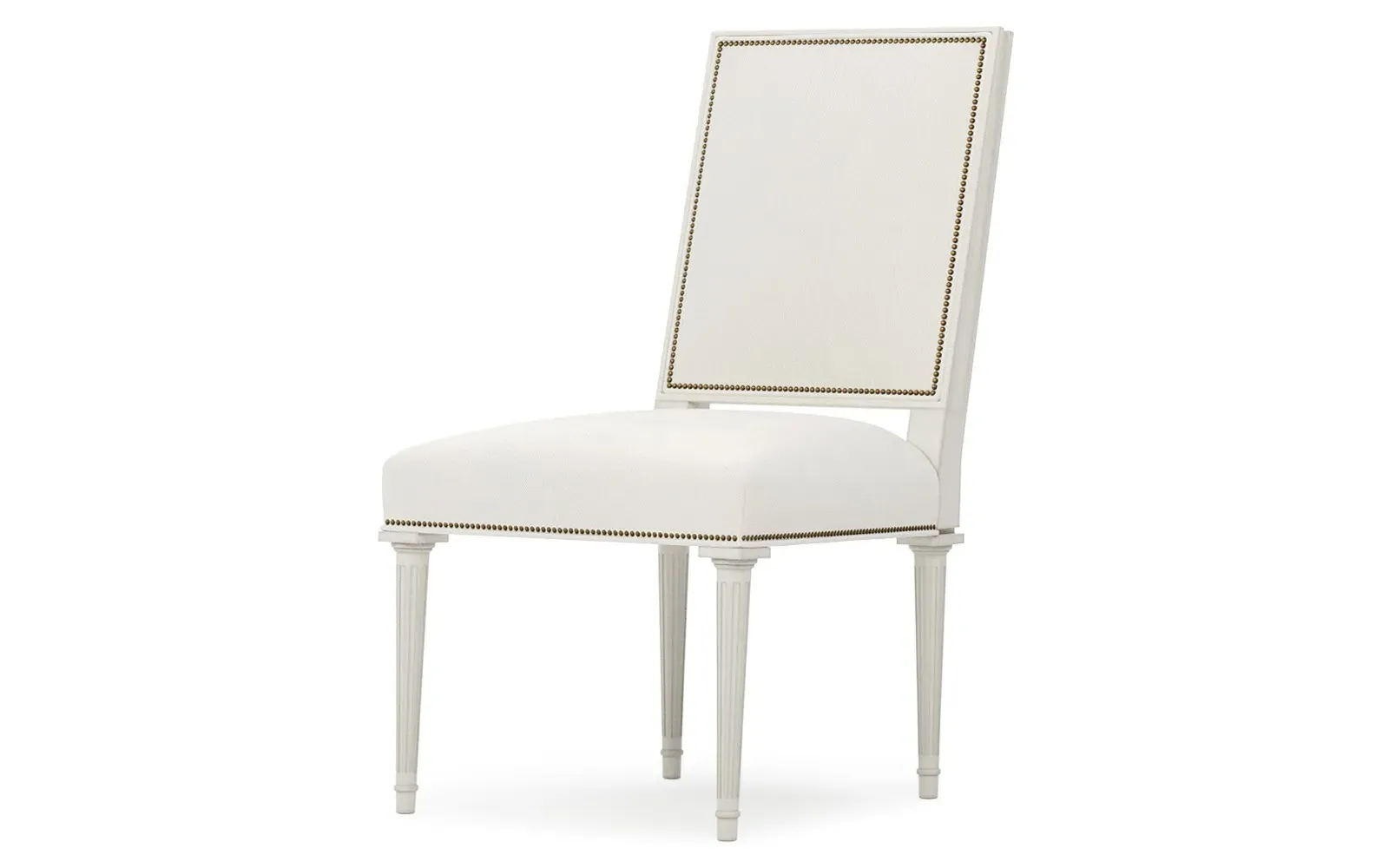 Noelle Performance Side Chair - White Lace, Oak