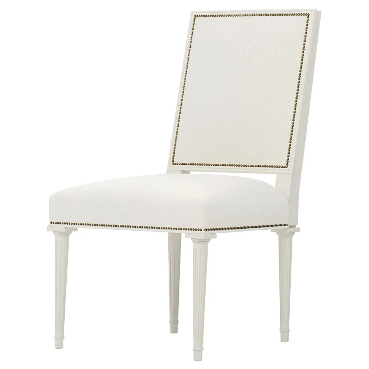 Noelle Performance Side Chair - White Lace, Oak