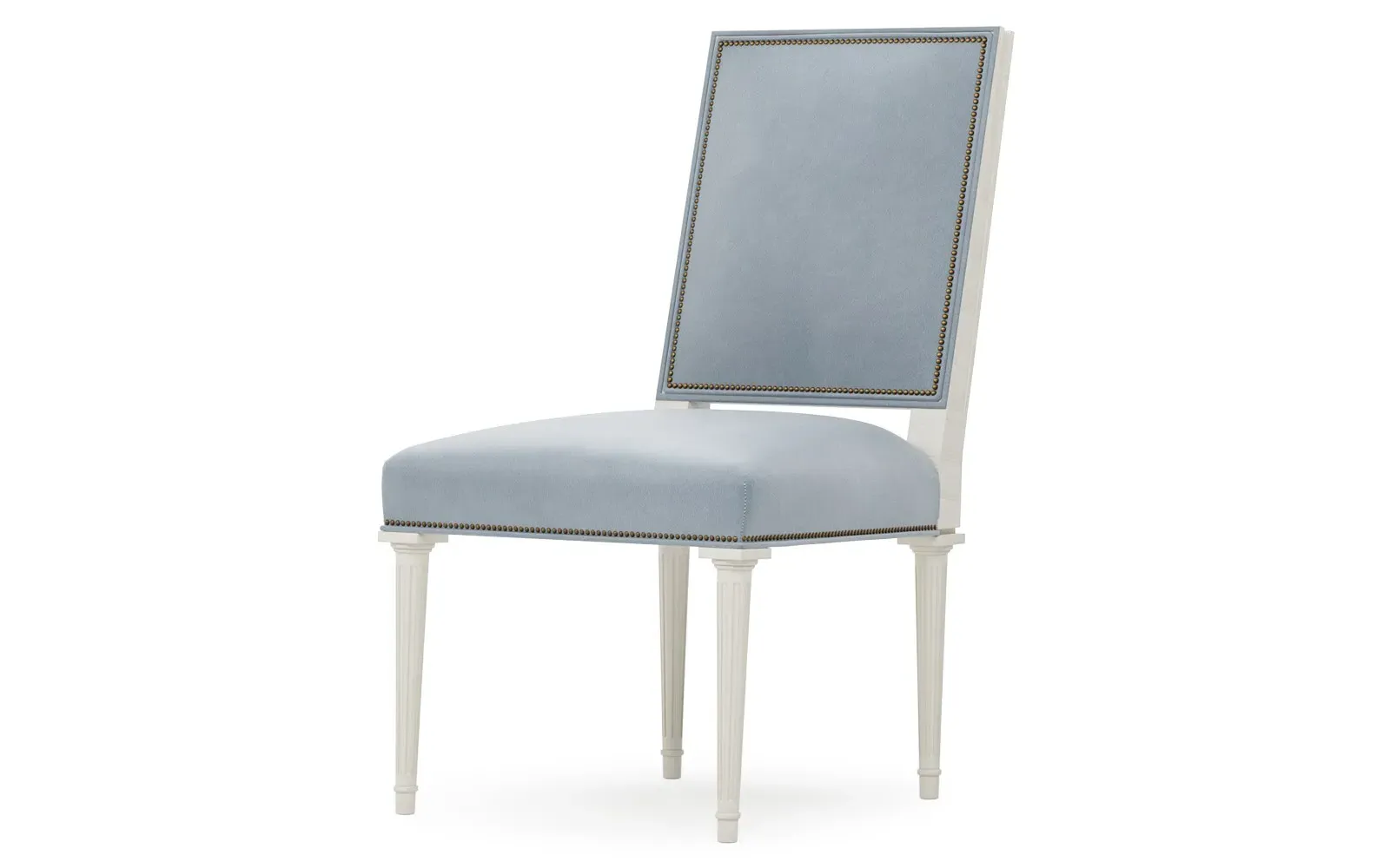 Noelle Side Chair - Spring Sky, Velvet
