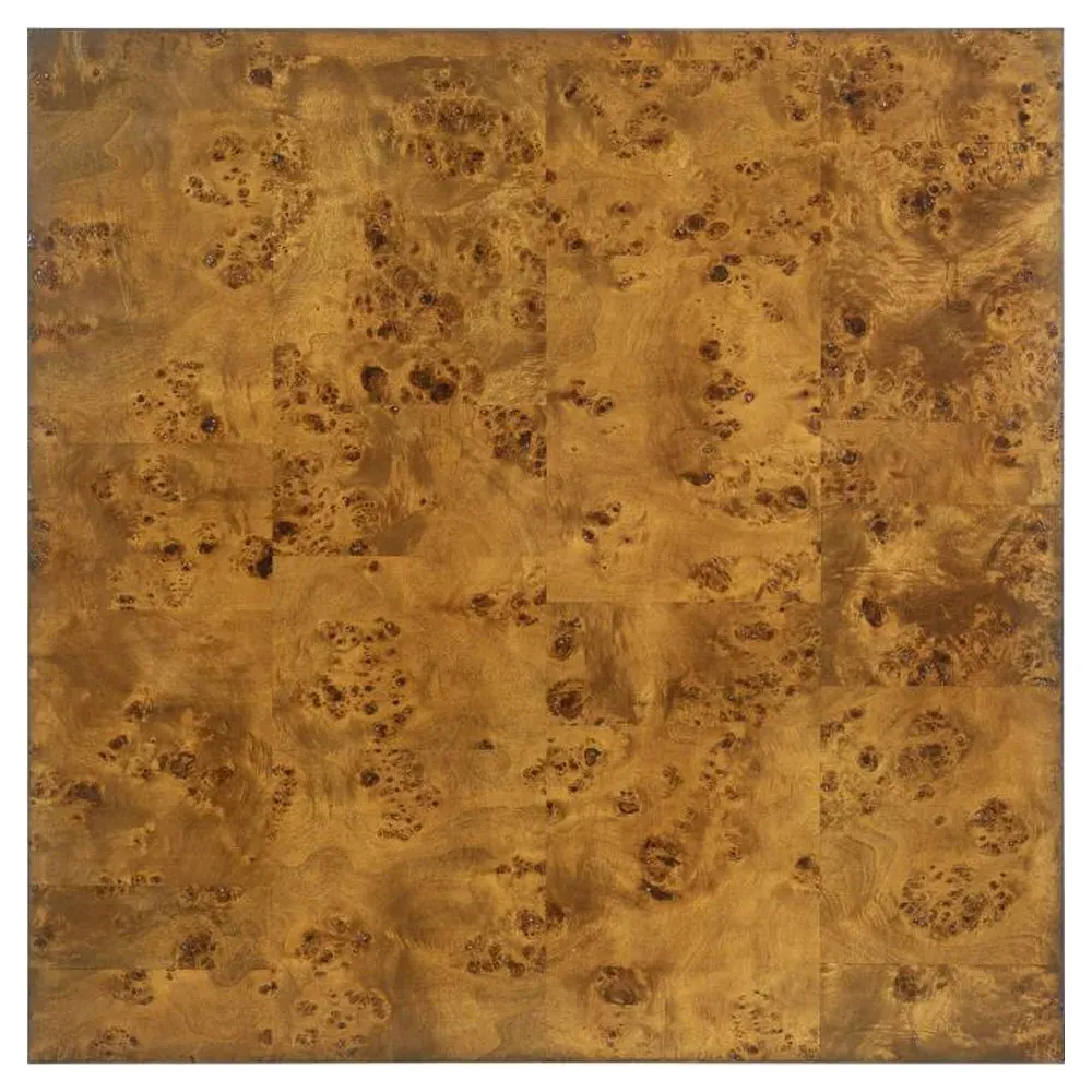 Parsons Square Game Table - Brown, Maple Burl