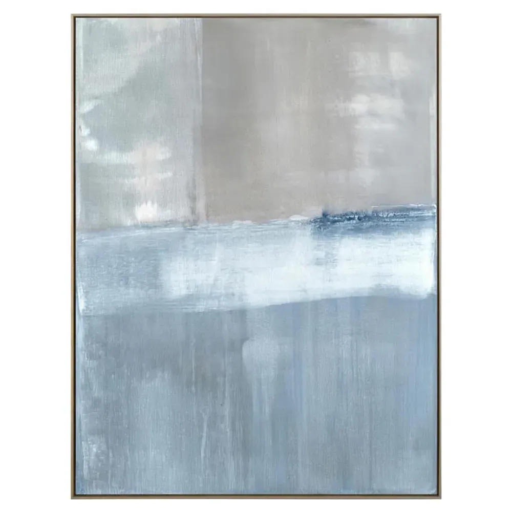 Adrift 2 Abstract Painting - Blue, Canvas image