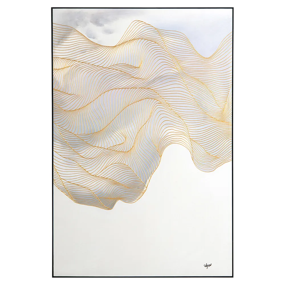 Alger Ascend Abstract Mixed Media - White-Ivory