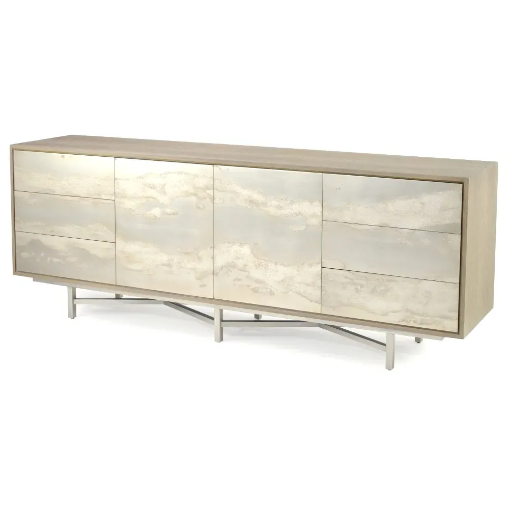 Audley Sideboard with Storage - Brown, Oak image