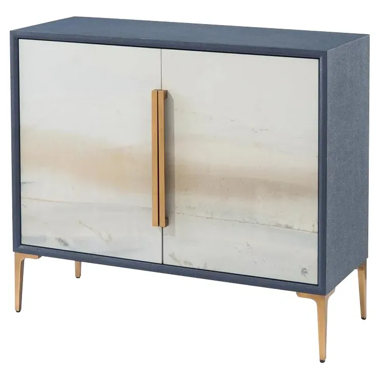 Brentwood Two Door Cabinet - Indigo, Linen image