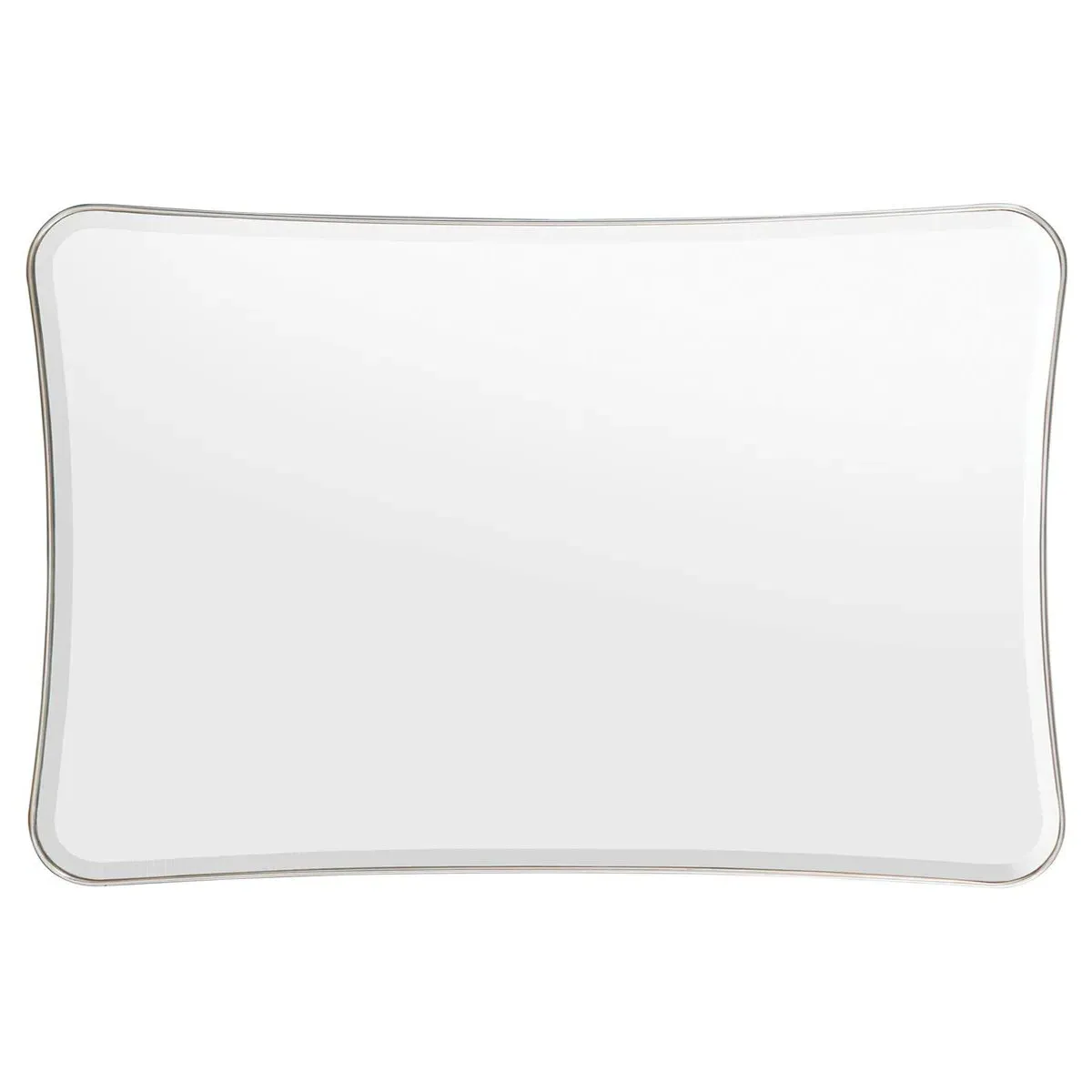 Chalon Rectangular Wall Mirror - Silver, Metal