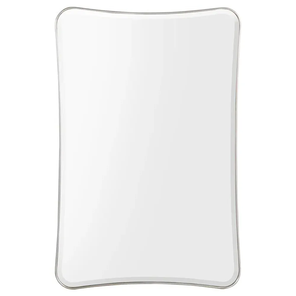 Chalon Rectangular Wall Mirror - Silver, Metal