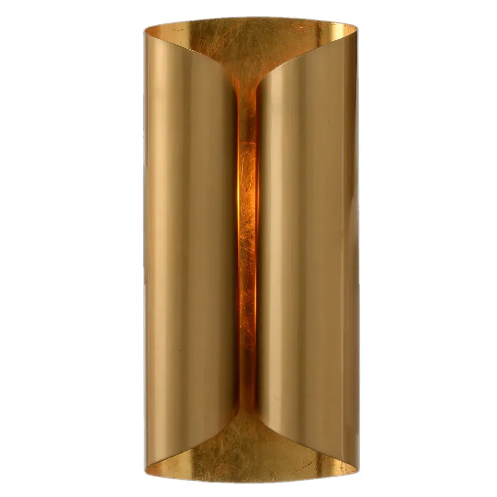 Curled 2 Light Sconce - Gold, Iron image