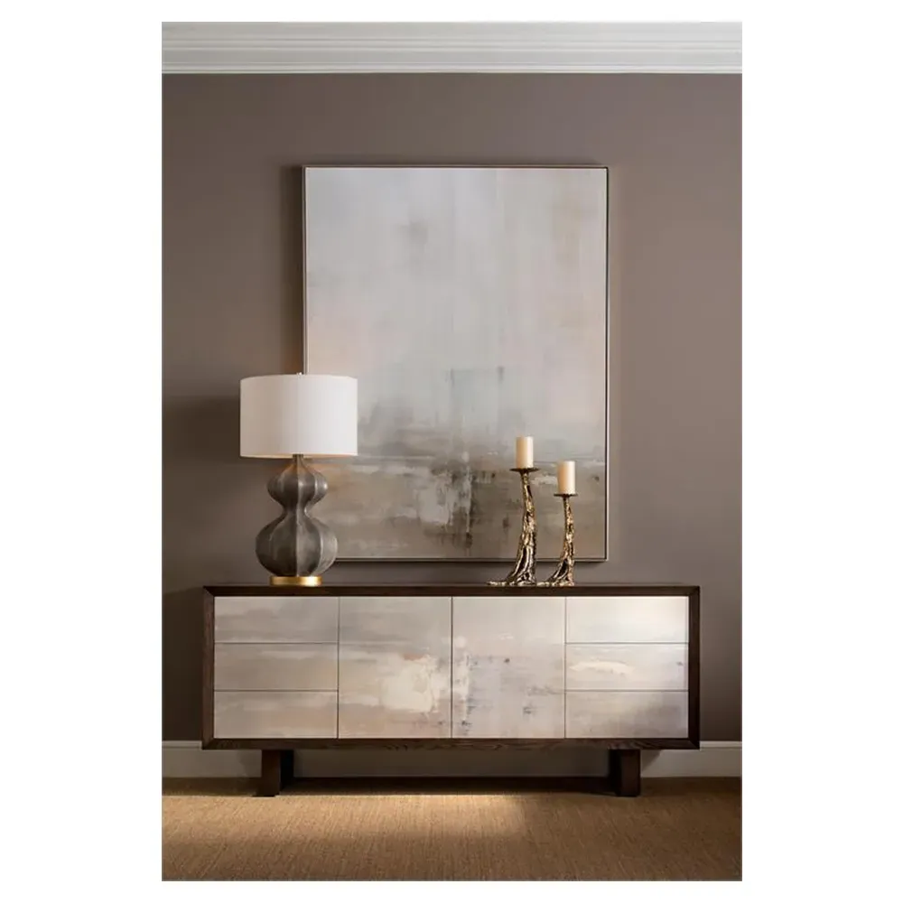 Dune by Carol Benson-Cobb Abstract Painting - Brown, Canvas