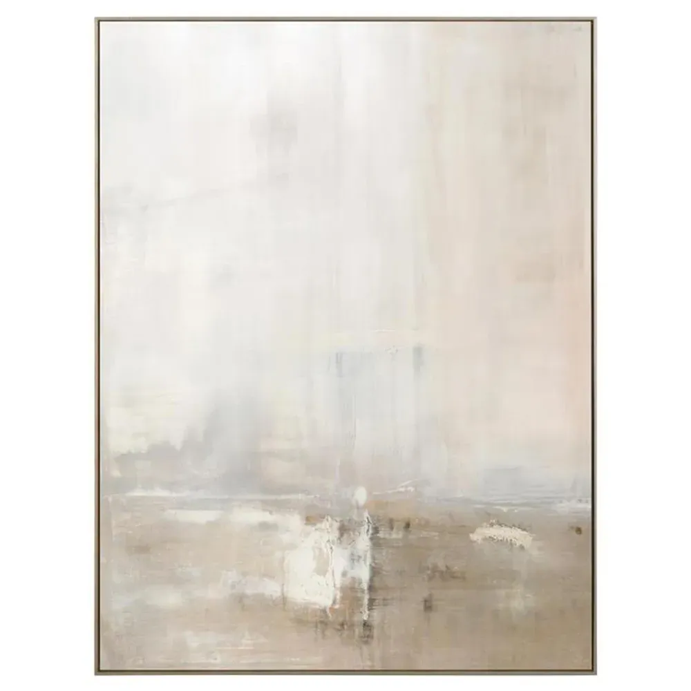 Dune by Carol Benson-Cobb Abstract Painting - Brown, Canvas