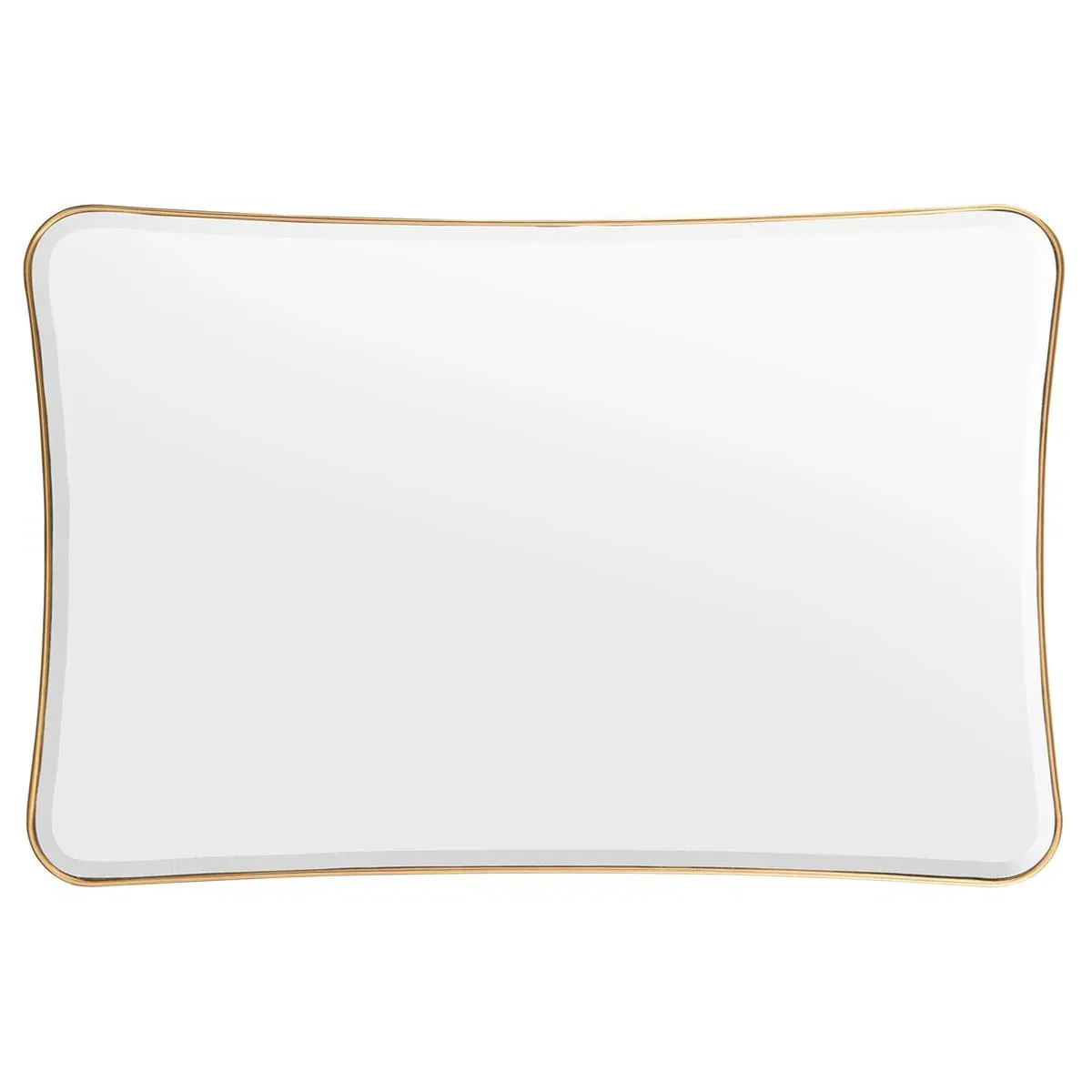 Epernay Rectangular Wall Mirror - Gold, Metal