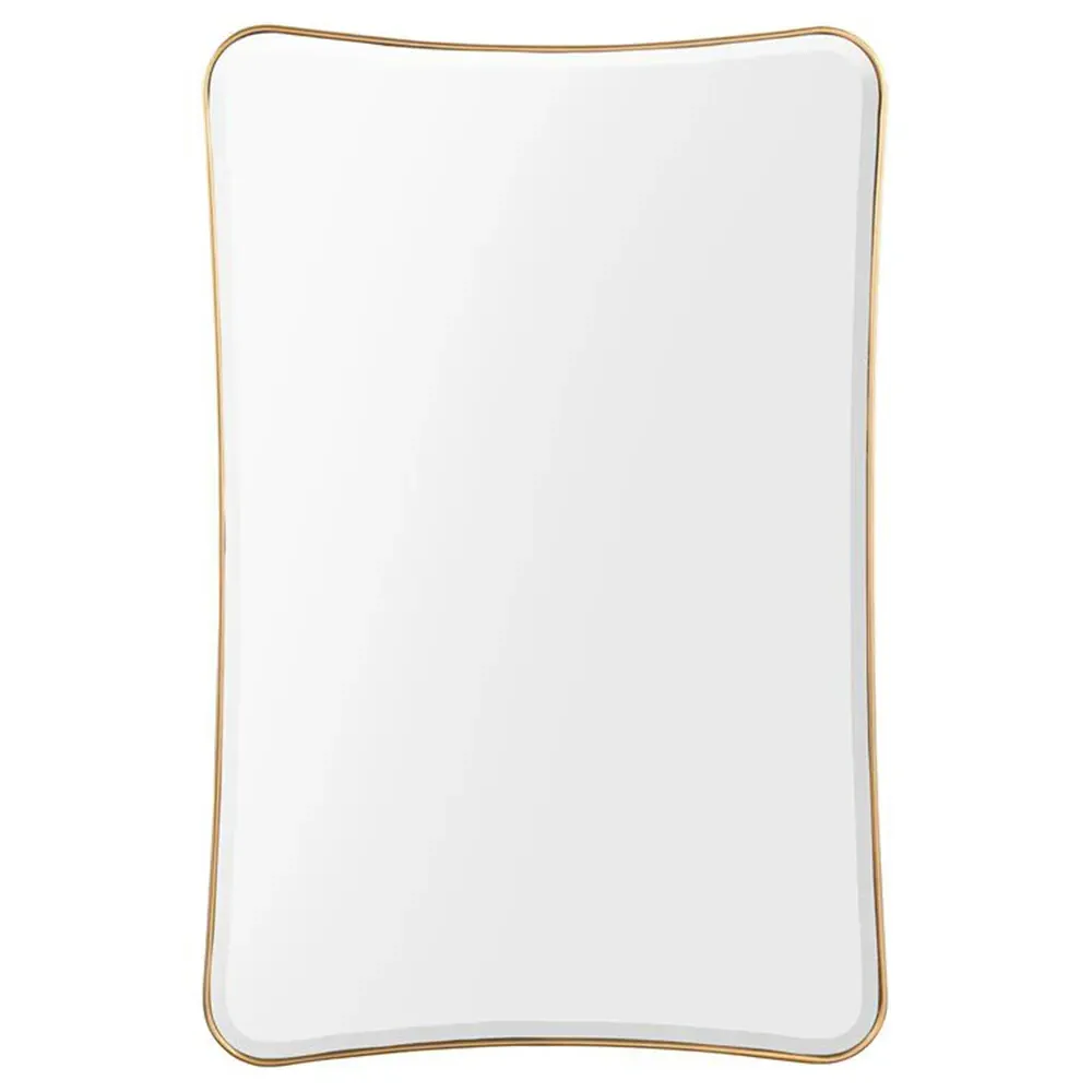 Epernay Rectangular Wall Mirror - Gold, Metal