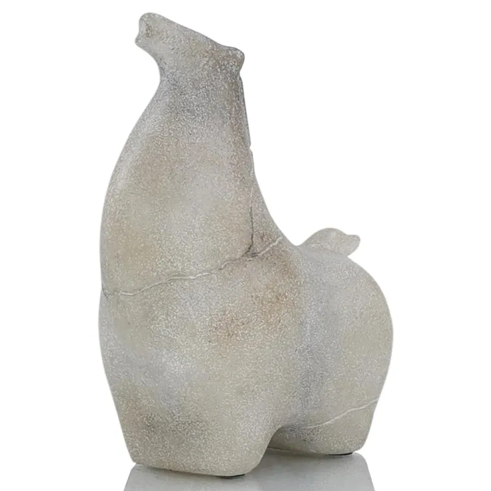 Etruscan Horse Sculpture III - Grey, Resin