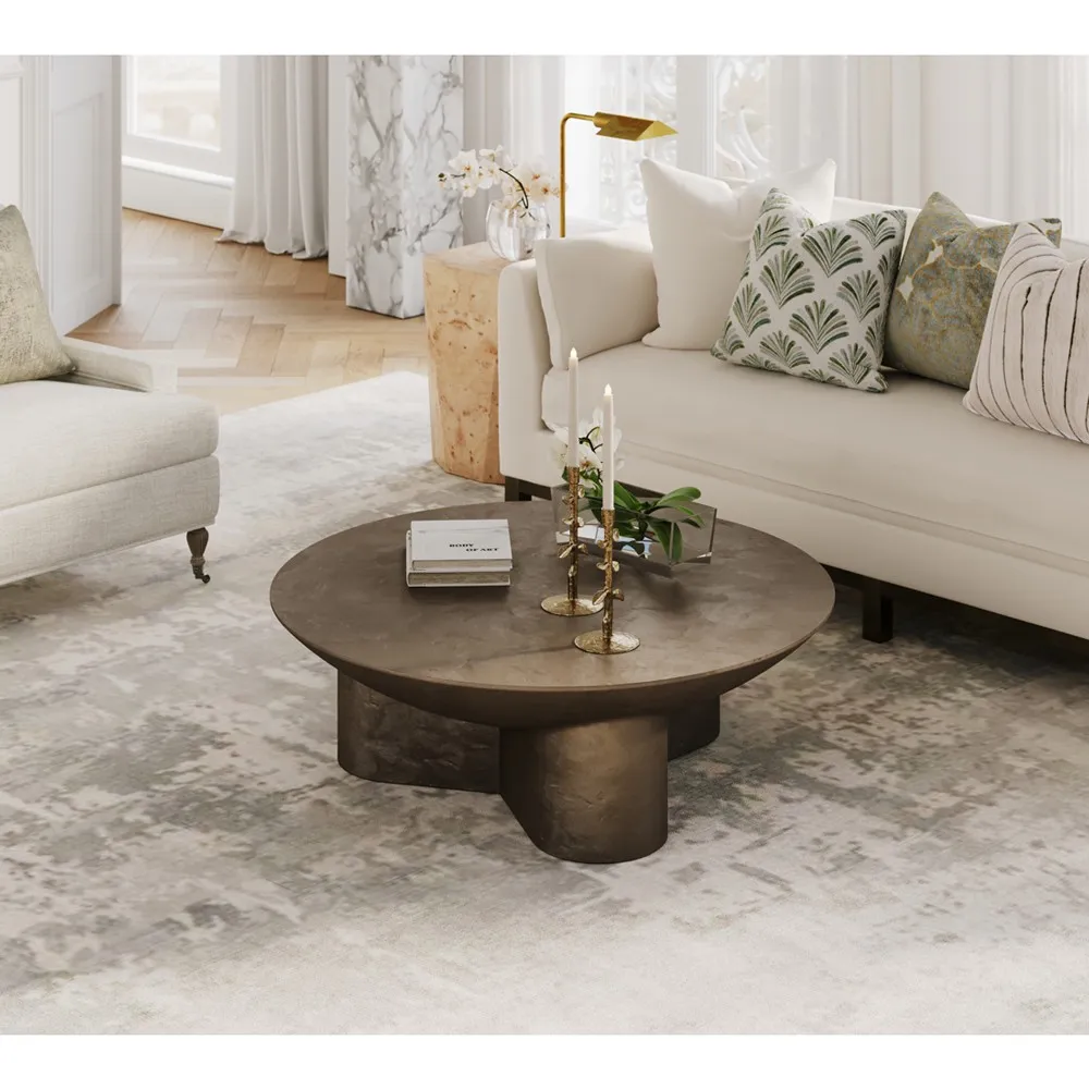 French Curly Orchid Glass Vase Faux Floral Arrangement - White