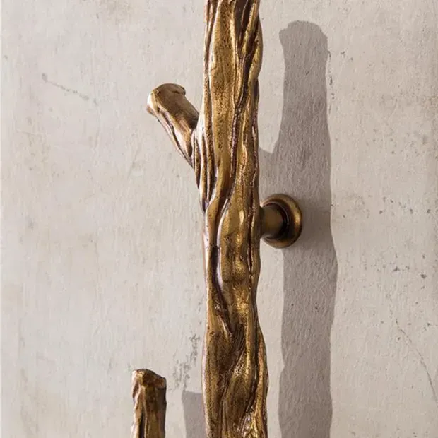 Hallwood Wardrobe with Branch Handles - Brown, Oak