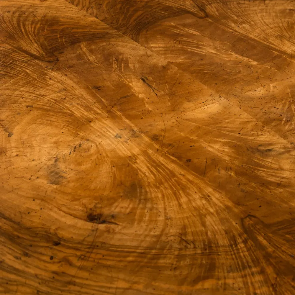 John-Richard Curved Desk - Brown, Walnut