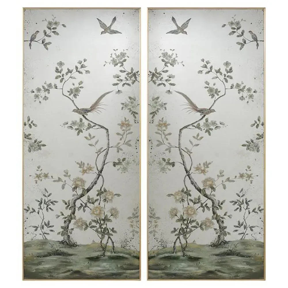 John-Richard Roku Floor Mirror Set - Valyrian Gold, Metal