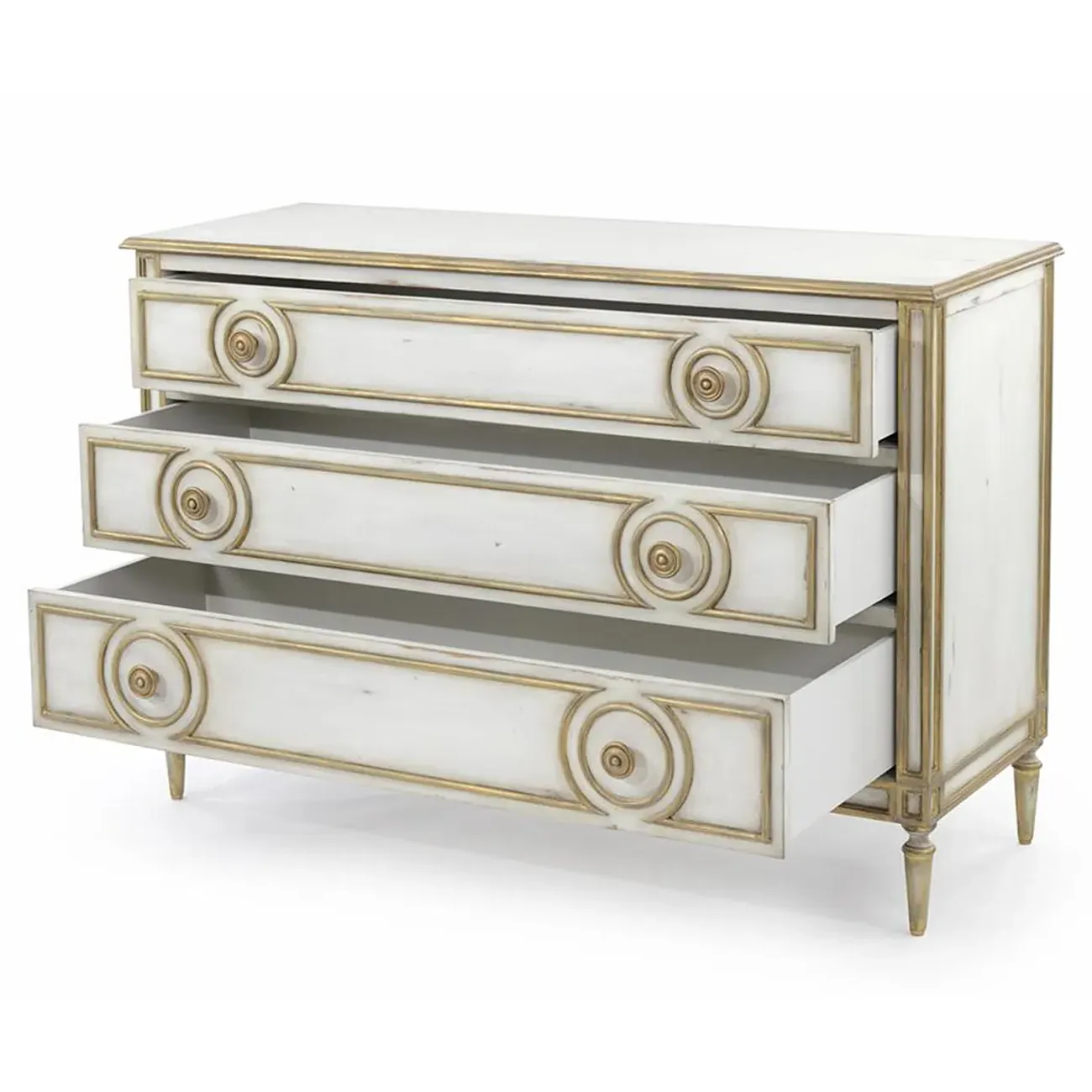 Lanark 3-Drawer Chest - White, Wood