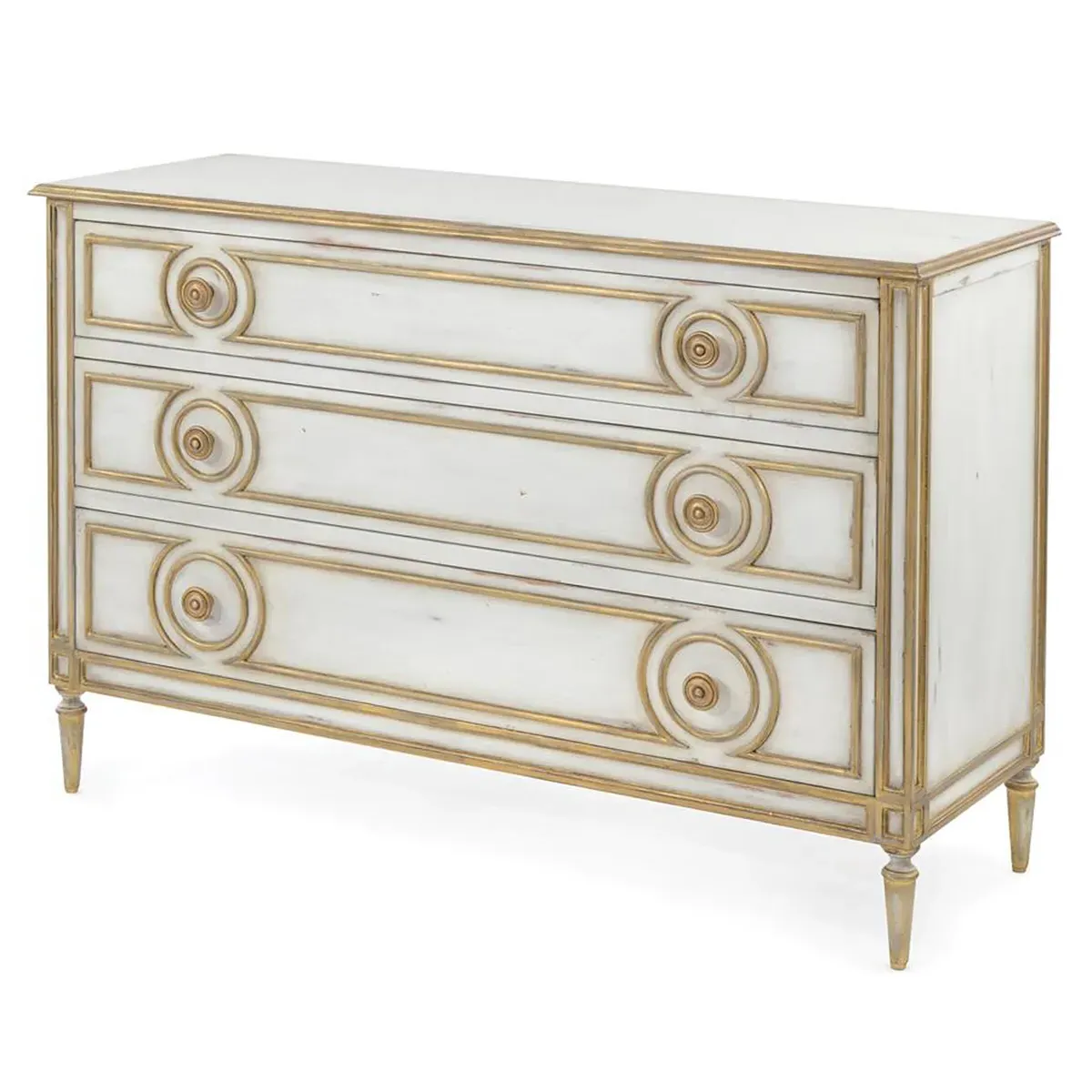 Lanark 3-Drawer Chest - White, Wood